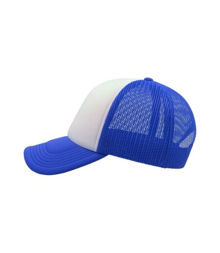 Rapper 5 Panel Trucker Cap Royal Blue White Atlantis