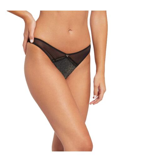 Tanga brésilien noir Lucie