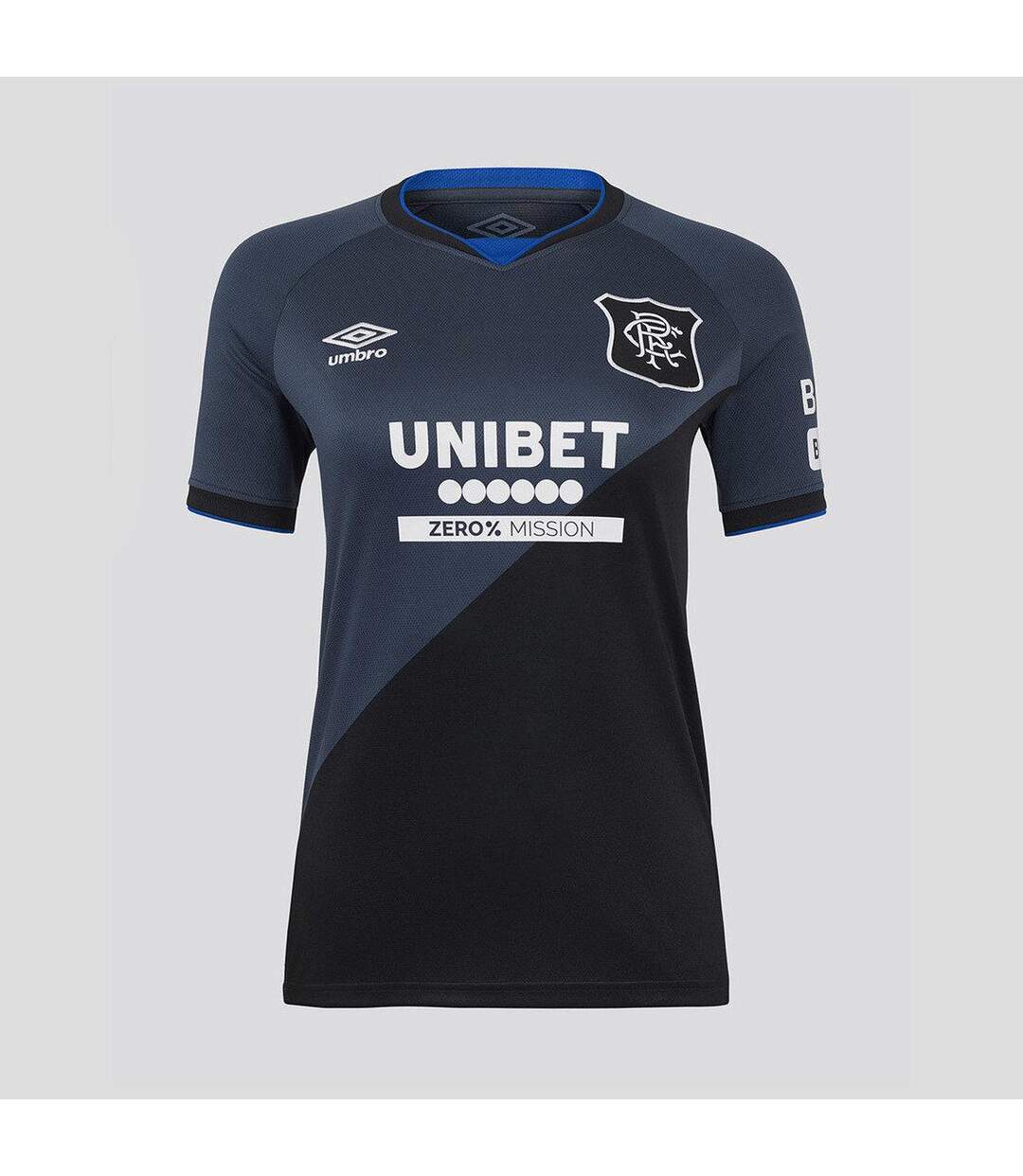 Womens/ladies 25/26 Rangers Fc Short-sleeved Third Jersey Mood Indigo Caviar Umbro-1