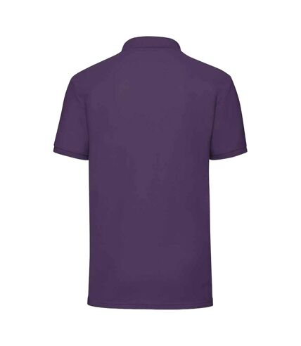 Polo 65/35 homme violet Fruit of the Loom