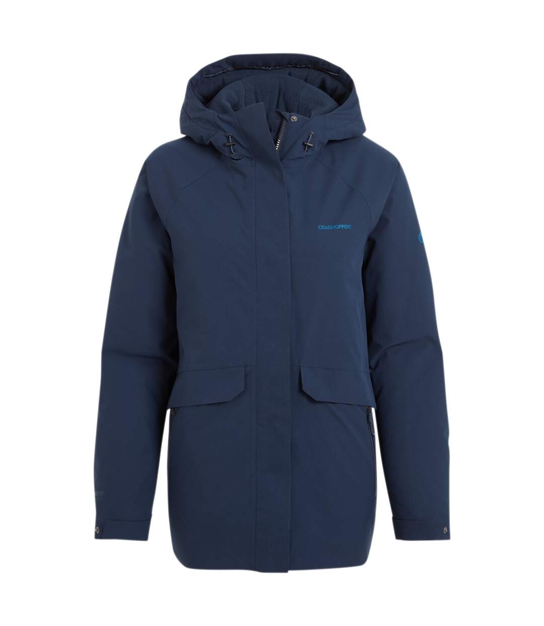 Veste Imperméable Thermique À Capuche Caldbeck Femme Bleu Marine Craghoppers-2