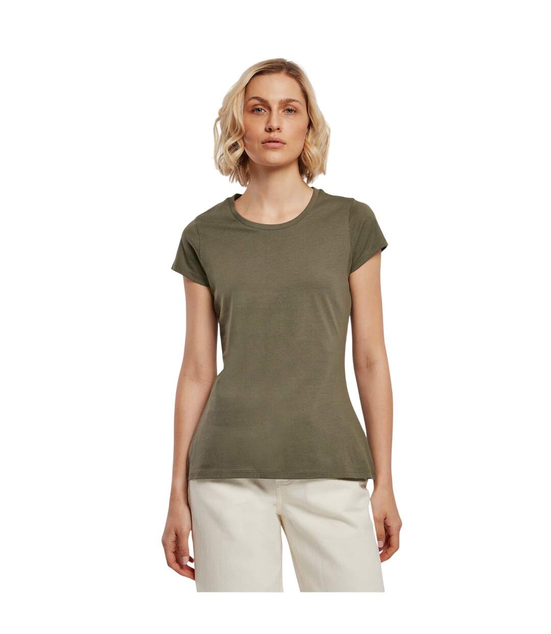 T-shirt Basique Pour Femmes/femmes Olive Build Your Brand-2