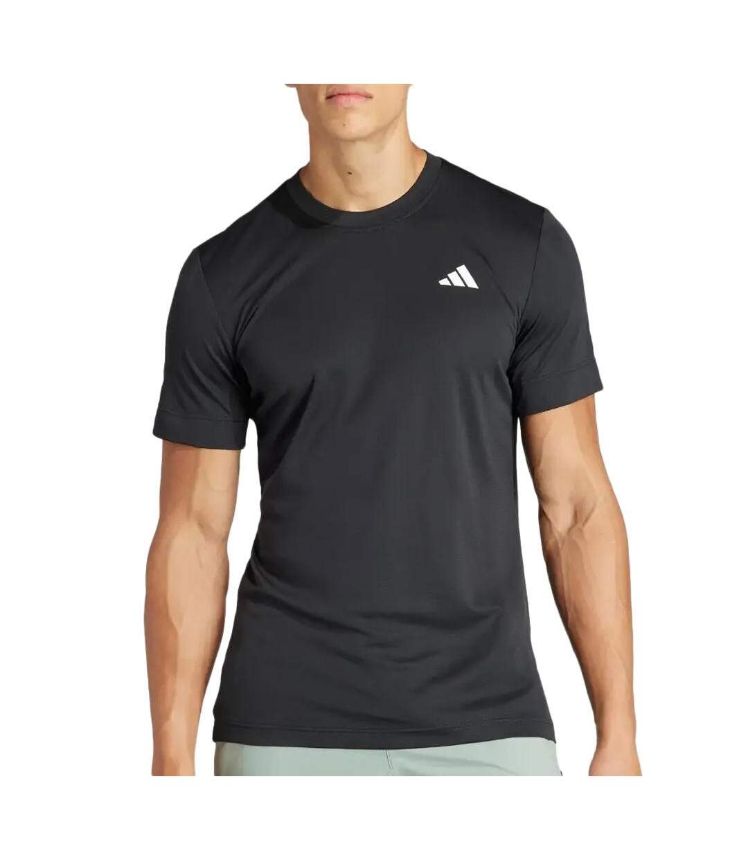T-Shirt noir homme adidas freelift-1