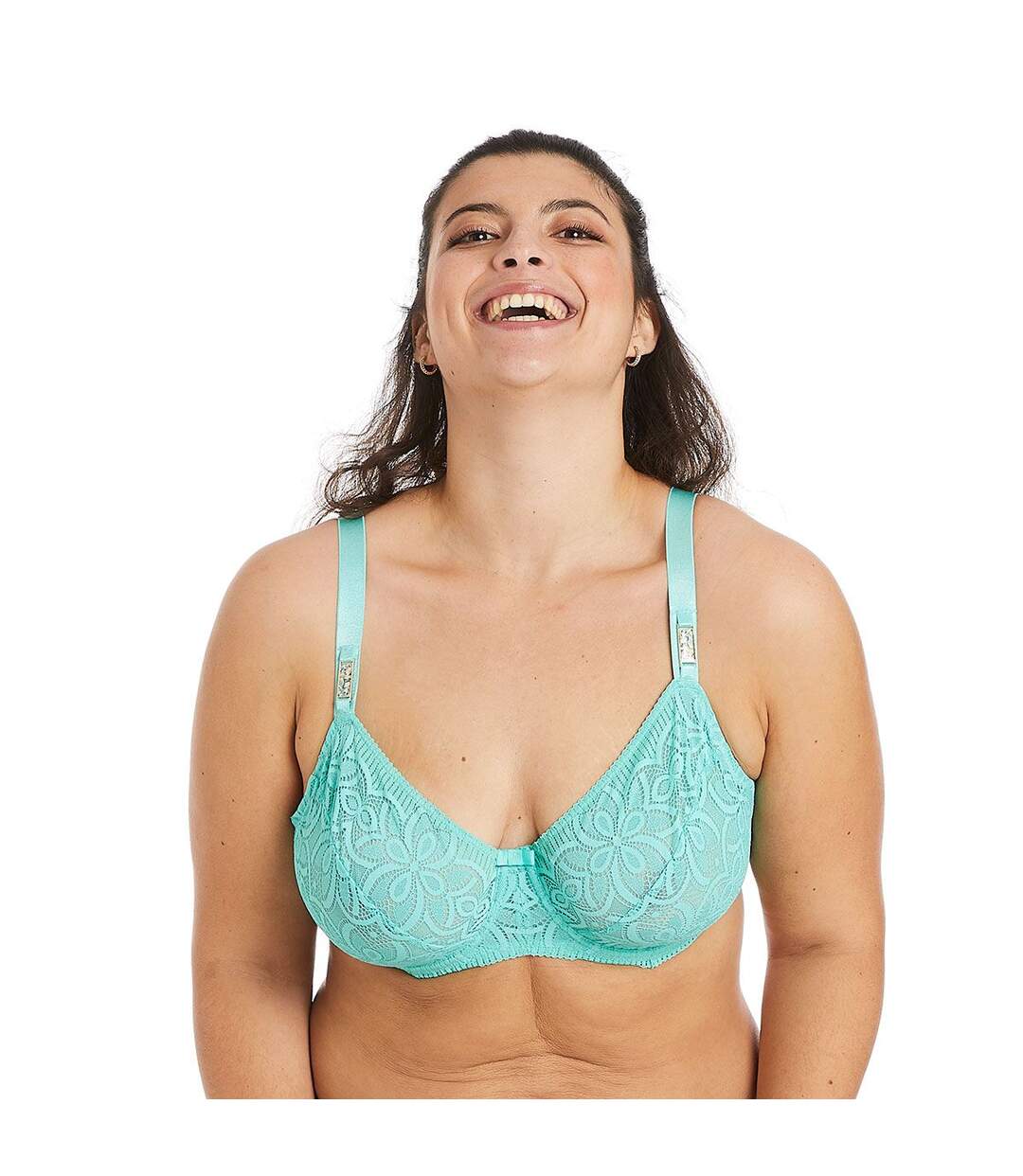 Soutien-gorge à armatures grand maintien turquoise Roulotte