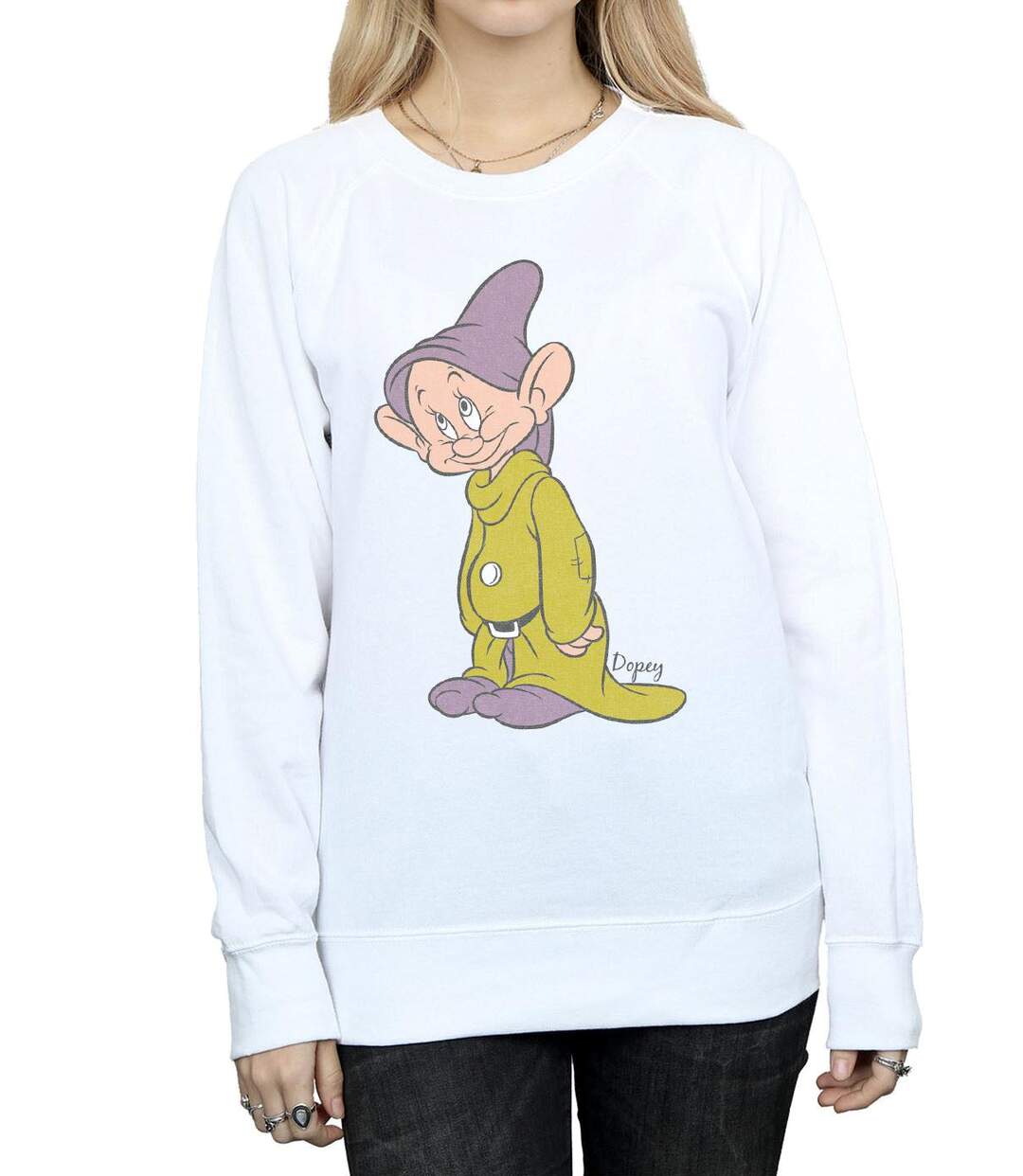 Disney Sweat-shirt classique Dopey Femmes/Dames (Blanc) - UTBI12356-3