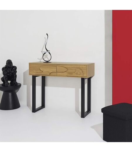 Console 2 tiroirs CALYPSO - Beige