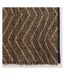 Tapis en jute et coton naturels Zig-zag Naturel et marron - 120 x 180 cm