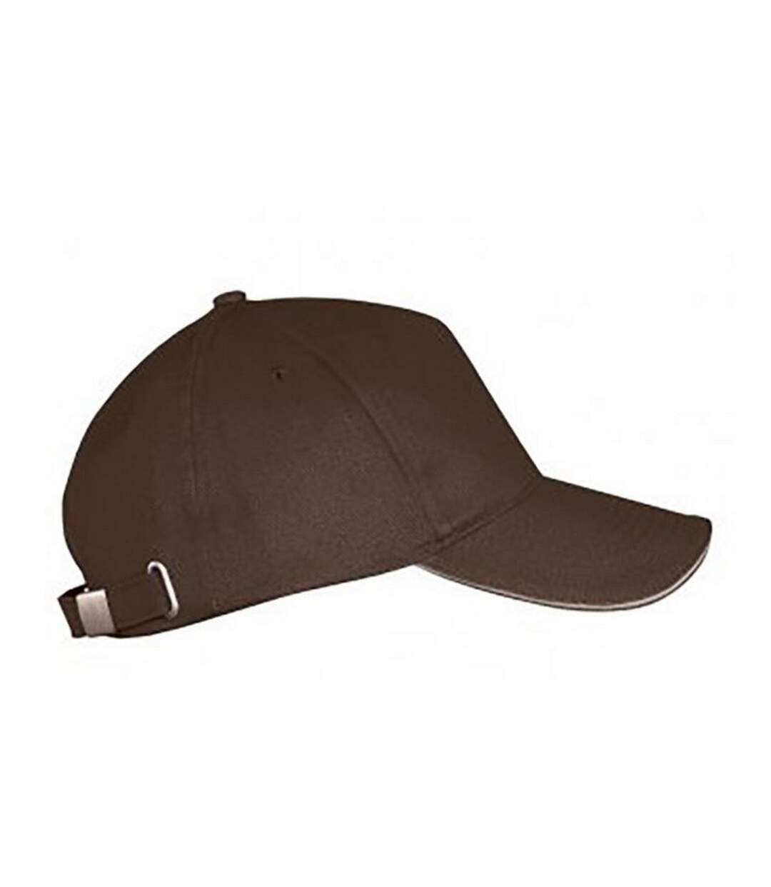SOLS Unisex Long Beach Cap (Chocolate/Beige) - UTPC2700-1