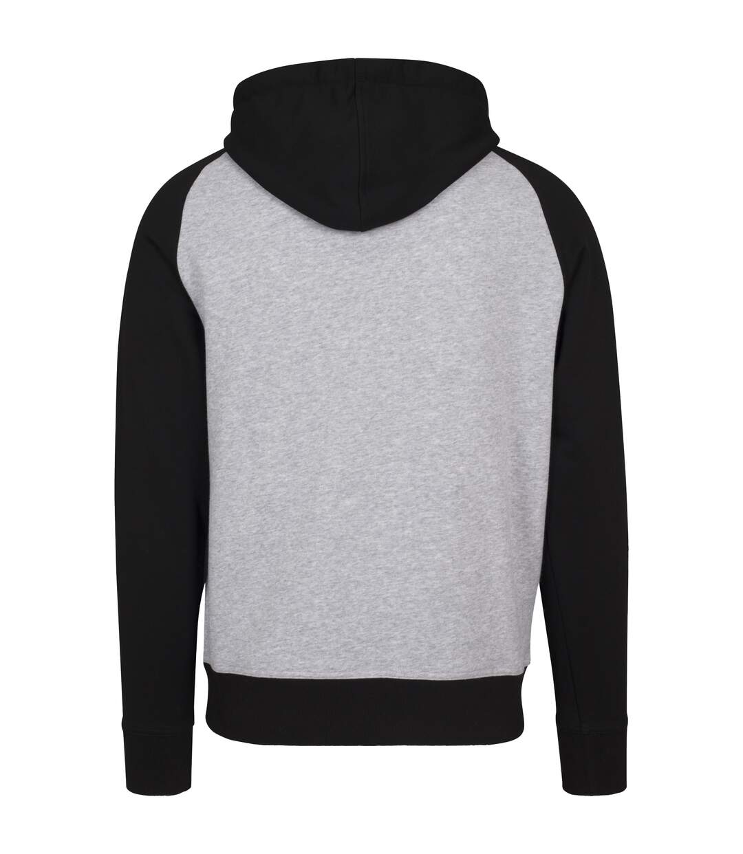 Sweat À Capuche Homme Gris Chiné Noir Build Your Brand-2