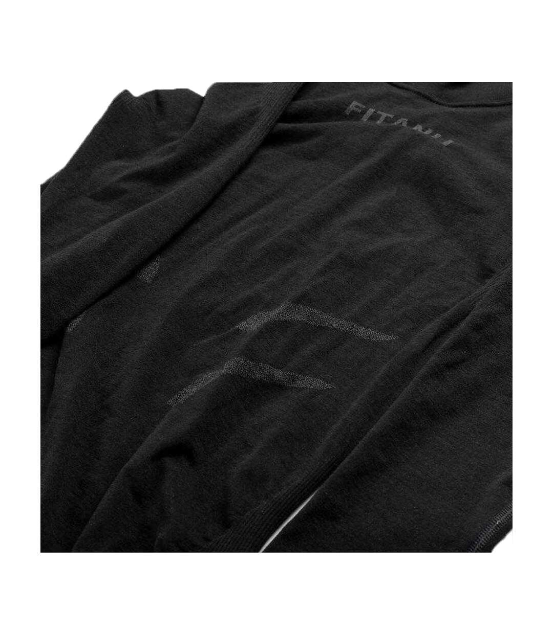 Haut Thermique Motif/style Logo Elder Homme Noir Fitanu-4