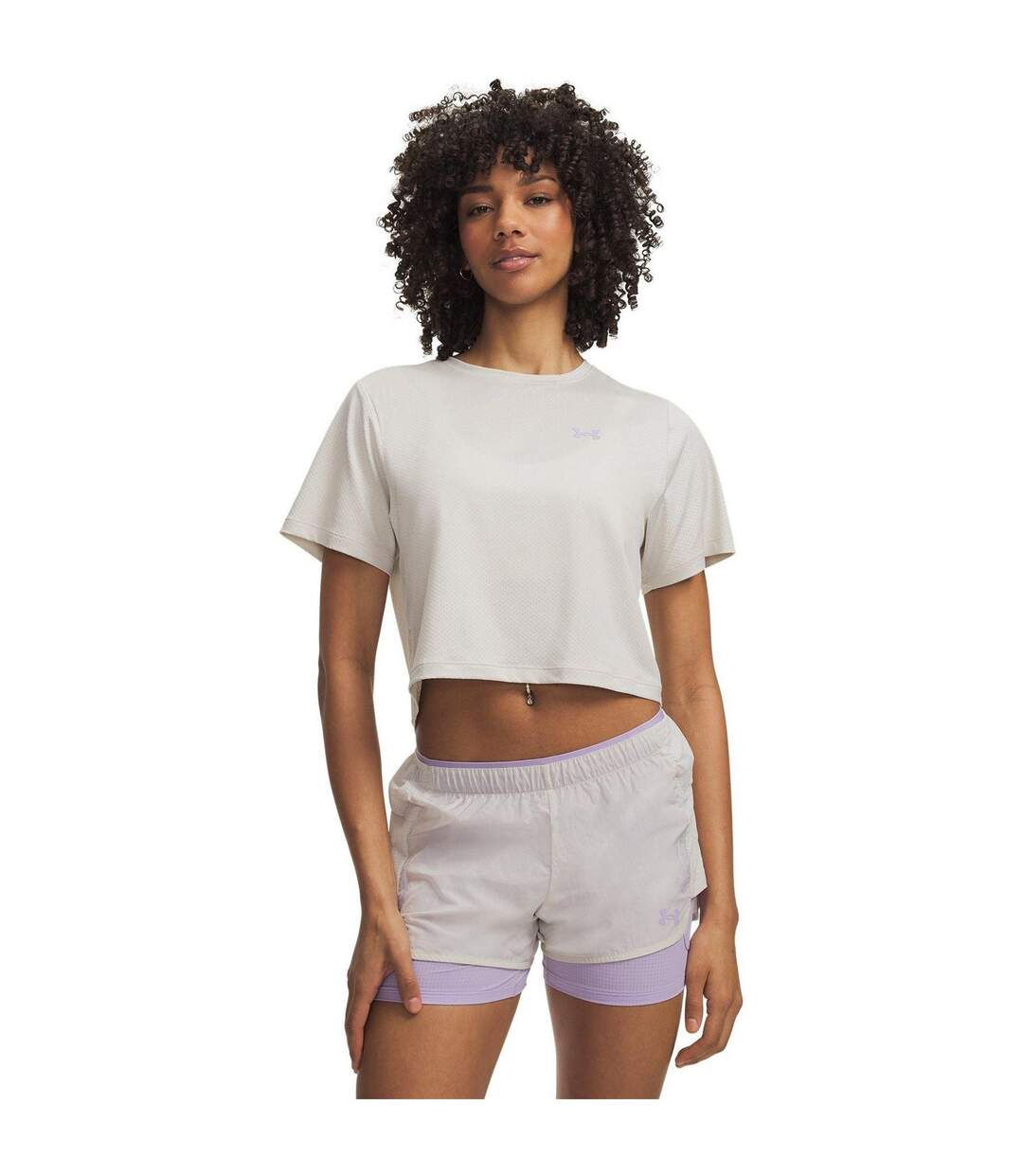 T-shirt Court Explor Trail Run Femme Anthracite Under Armour-1
