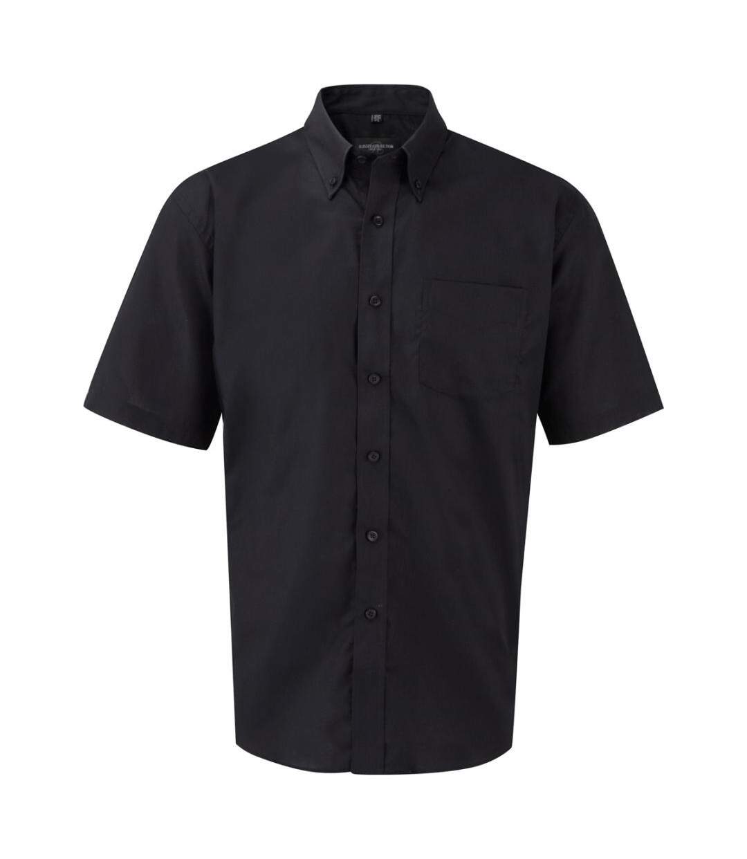 Chemise Manches Courtes Homme Noir Russell-2