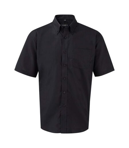 Chemise Manches Courtes Homme Noir Russell
