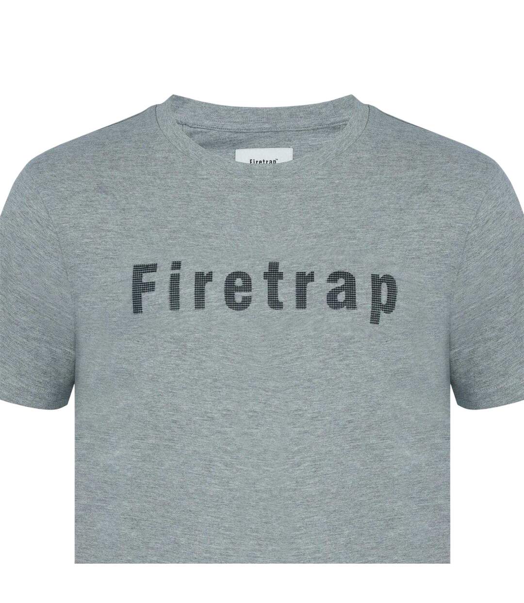 T-shirt Motif/style Logo Homme Gris Foncé Chiné Firetrap-3