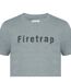 T-shirt Motif/style Logo Homme Gris Foncé Chiné Firetrap-3