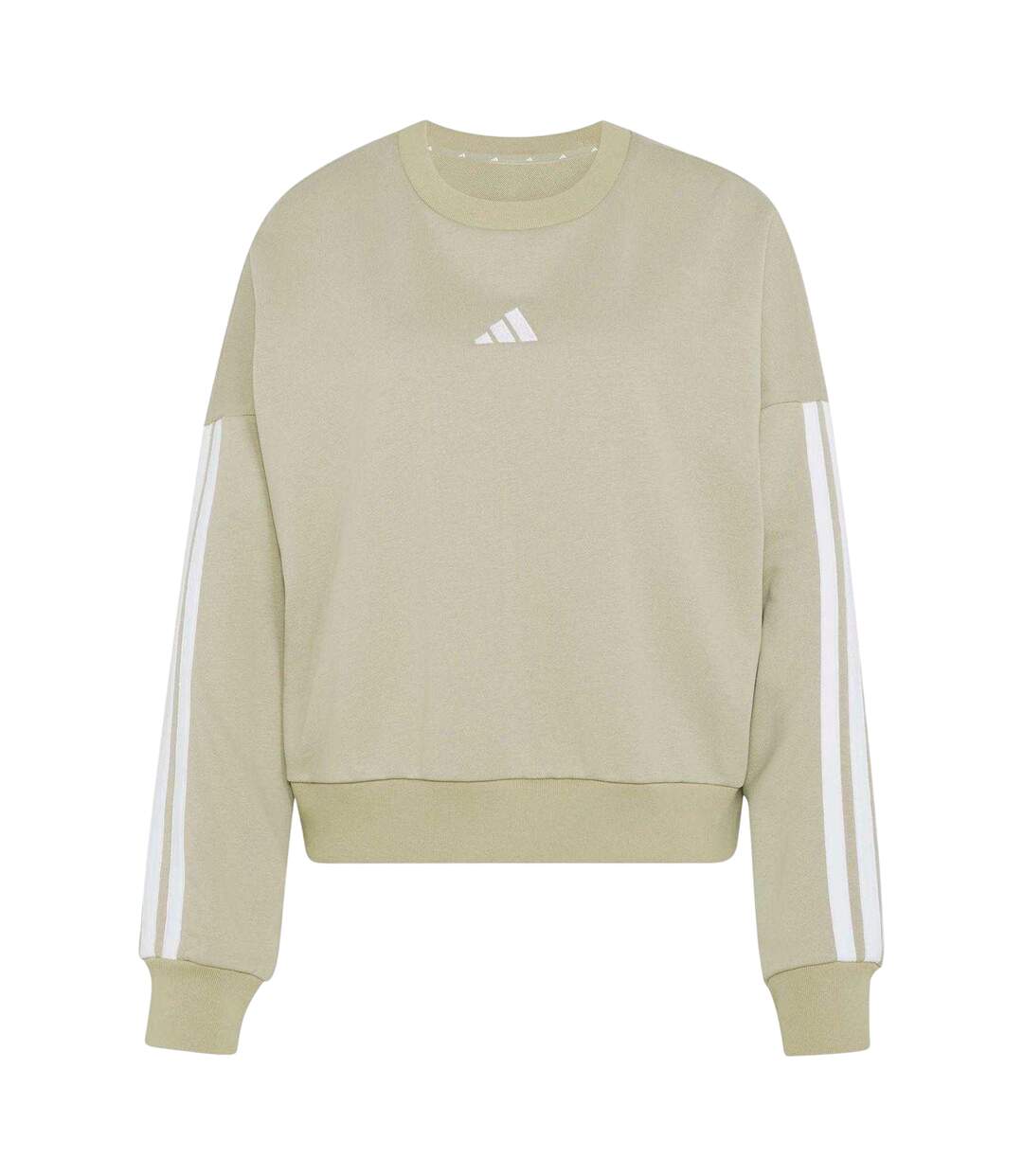 Sweat Motif/style 3 Rayures Femme Bleu Acier Adidas-2