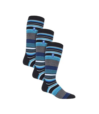 3 Pack Mens Patterned Lightweight Thin 2.3 TOG Thermal Knee High Ski Socks