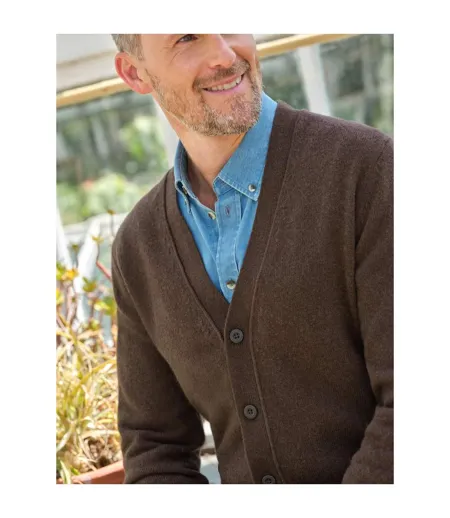 Cardigan Homme Marron WoolOvers