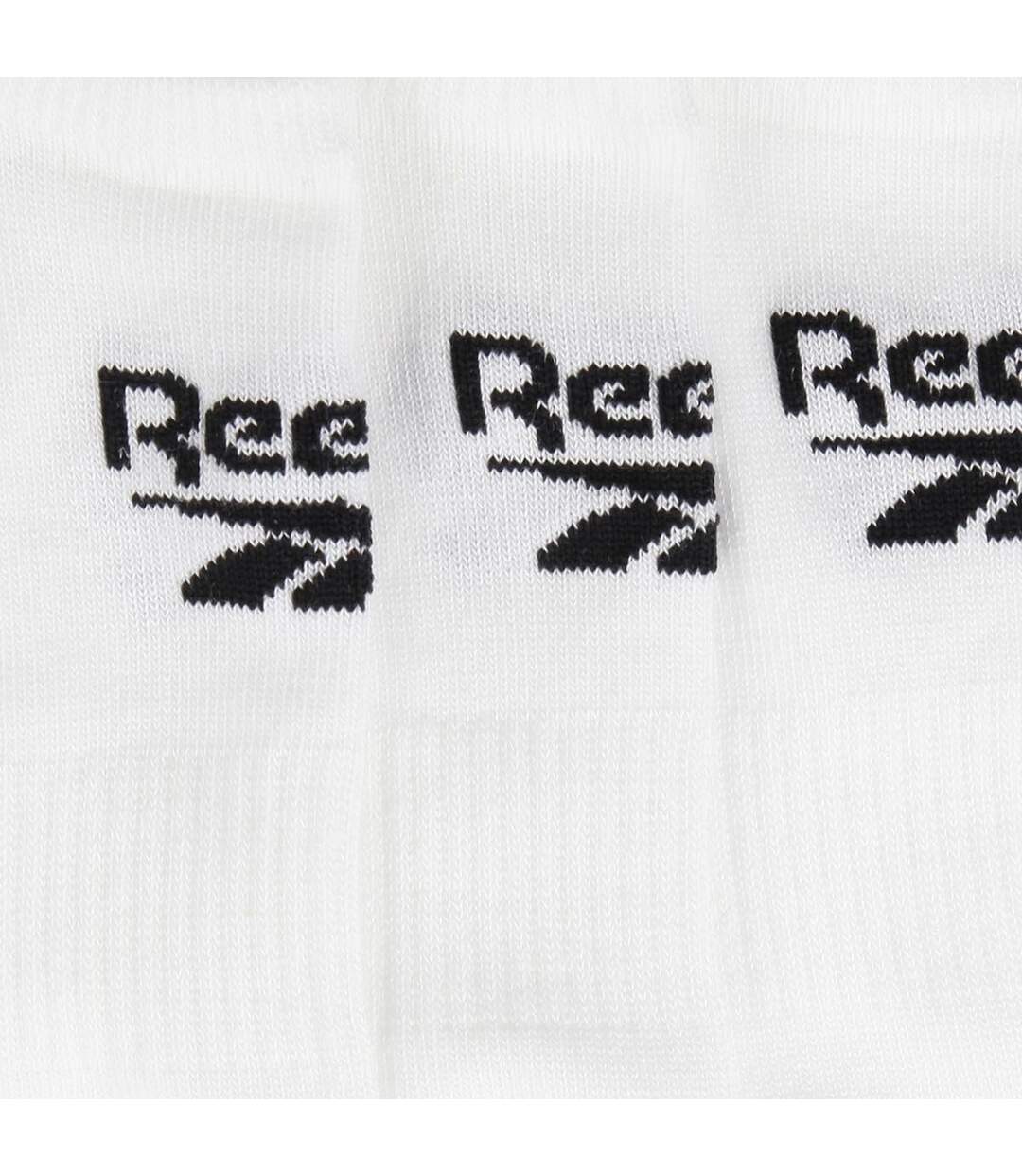 Lot De 3  Socquettes Motif/style Logo Homme Blanc Reebok-2