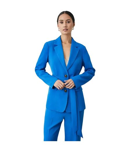 Principles Womens/Ladies Belted Single-Breasted Blazer (Blue) - UTDH6340