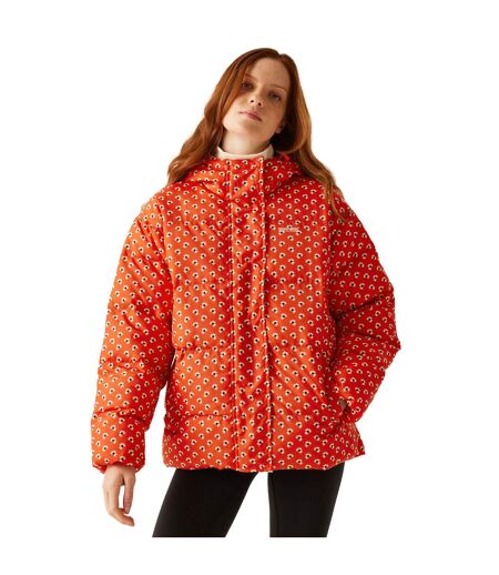 Doudoune matelassée orla kiely femme rouge Regatta