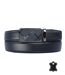 Ceinture homme cuir noir - Boucle automatique - Style et fonctionnalité-1