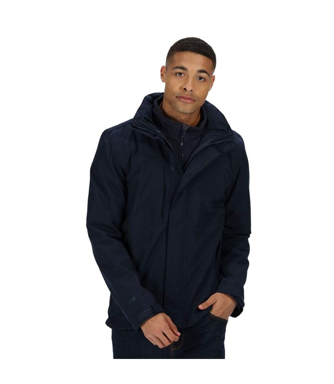 Regatta Professional Mens Kingsley 3-in-1 Waterproof Jacket (Navy)