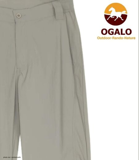 Pantalon Ogalo 111183U002 Beige : le confort d'une taille réglable allié à la légèreté du nylon