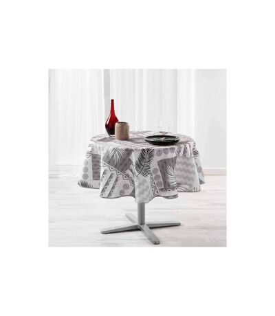 Nappe Ronde Imprimée Neha 180cm Noir