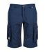 Short À Poches Motif/style Rétro Shorebay Homme Bleu Marine Regatta-2