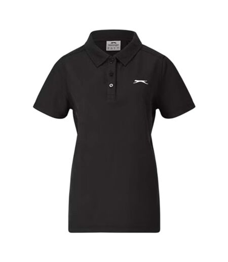 Polo Motif/style Logo Femme Noir Slazenger