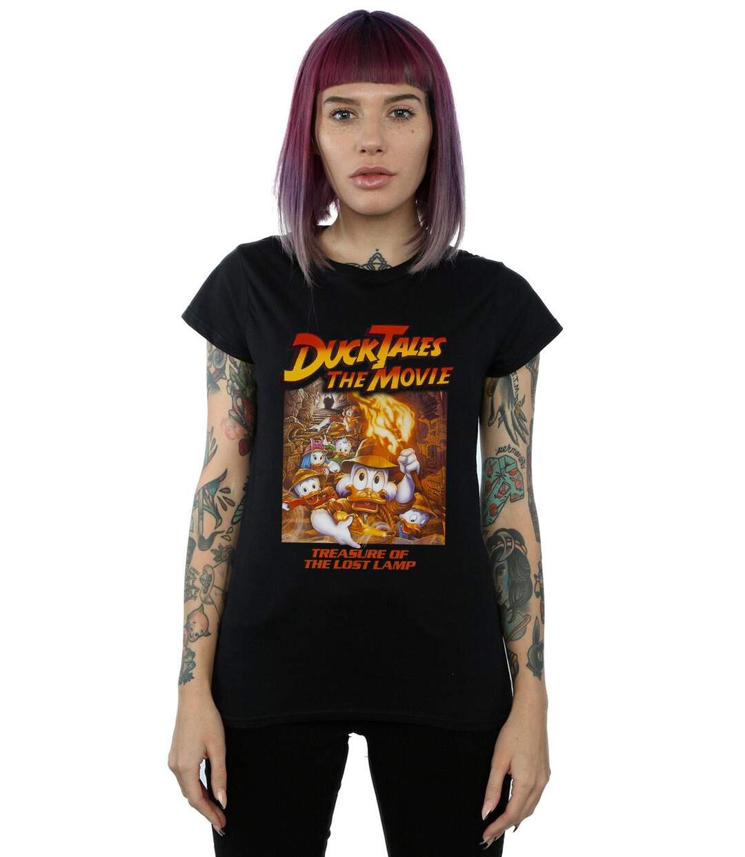 Disney - T-shirt DUCK TALES THE MOVIE - Femme (Noir) - UTBI15382-2