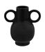 Vase Déco avec Anses Olme 22cm Noir-1