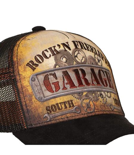 Casquette trucker imprimée avec filet Keep on Rolling Rock'n Free Life