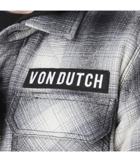 Veste homme à carreaux avec capuche molleton détachable Bastos Vondutch