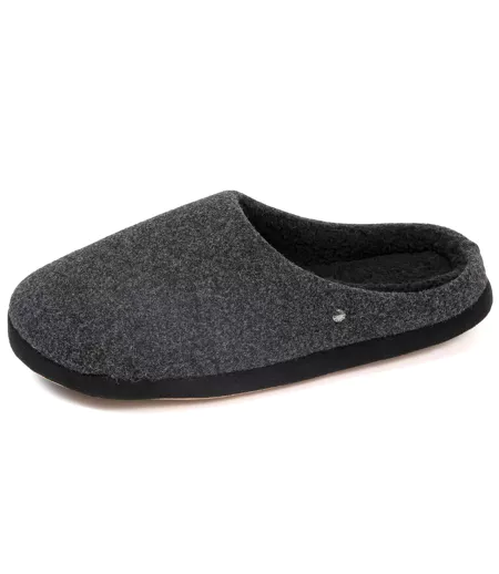 Isotoner Chaussons Mules homme polaire, chauds, semelle confort