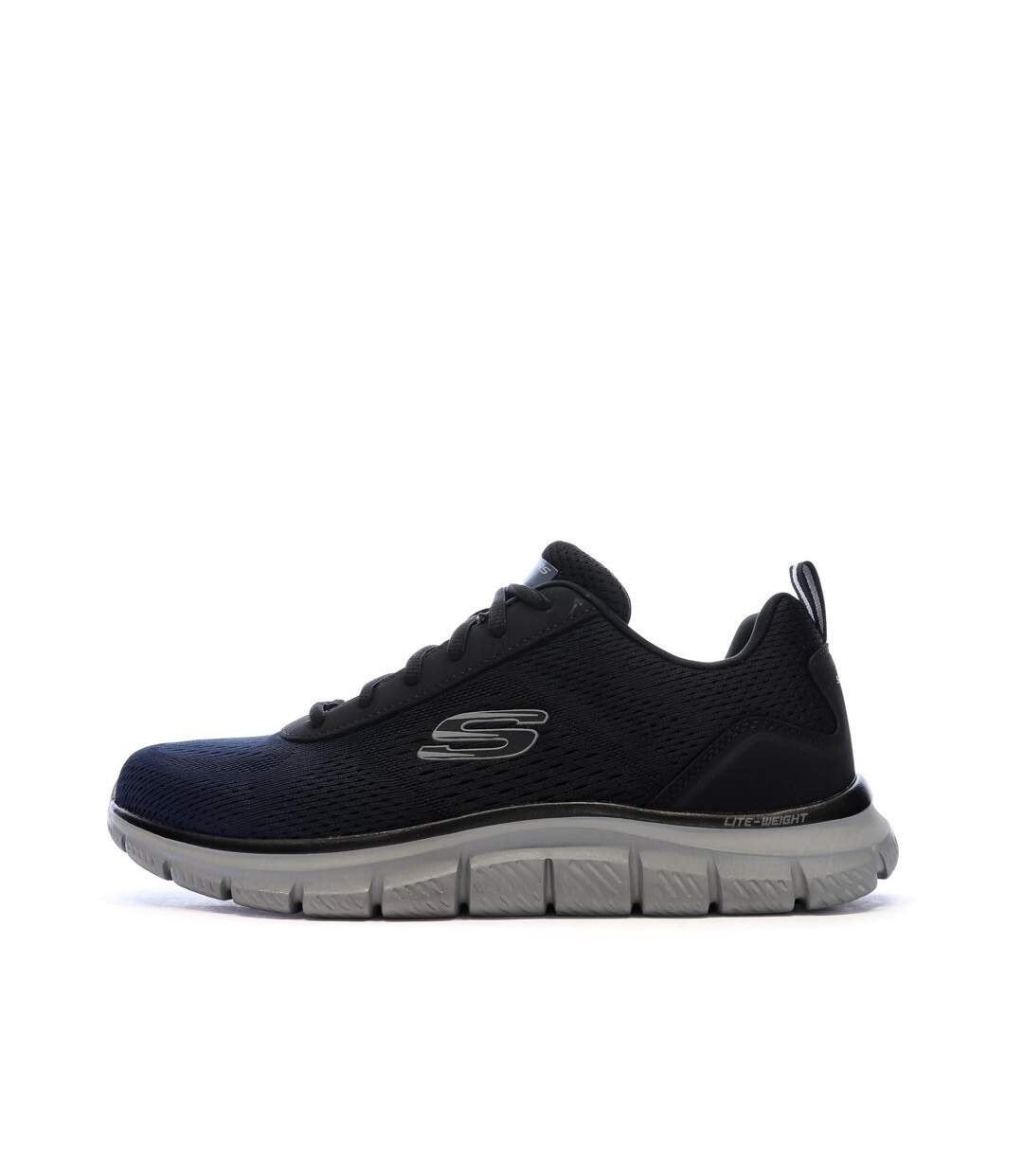 Baskets noir/marine homme skechers track-ripkent-1
