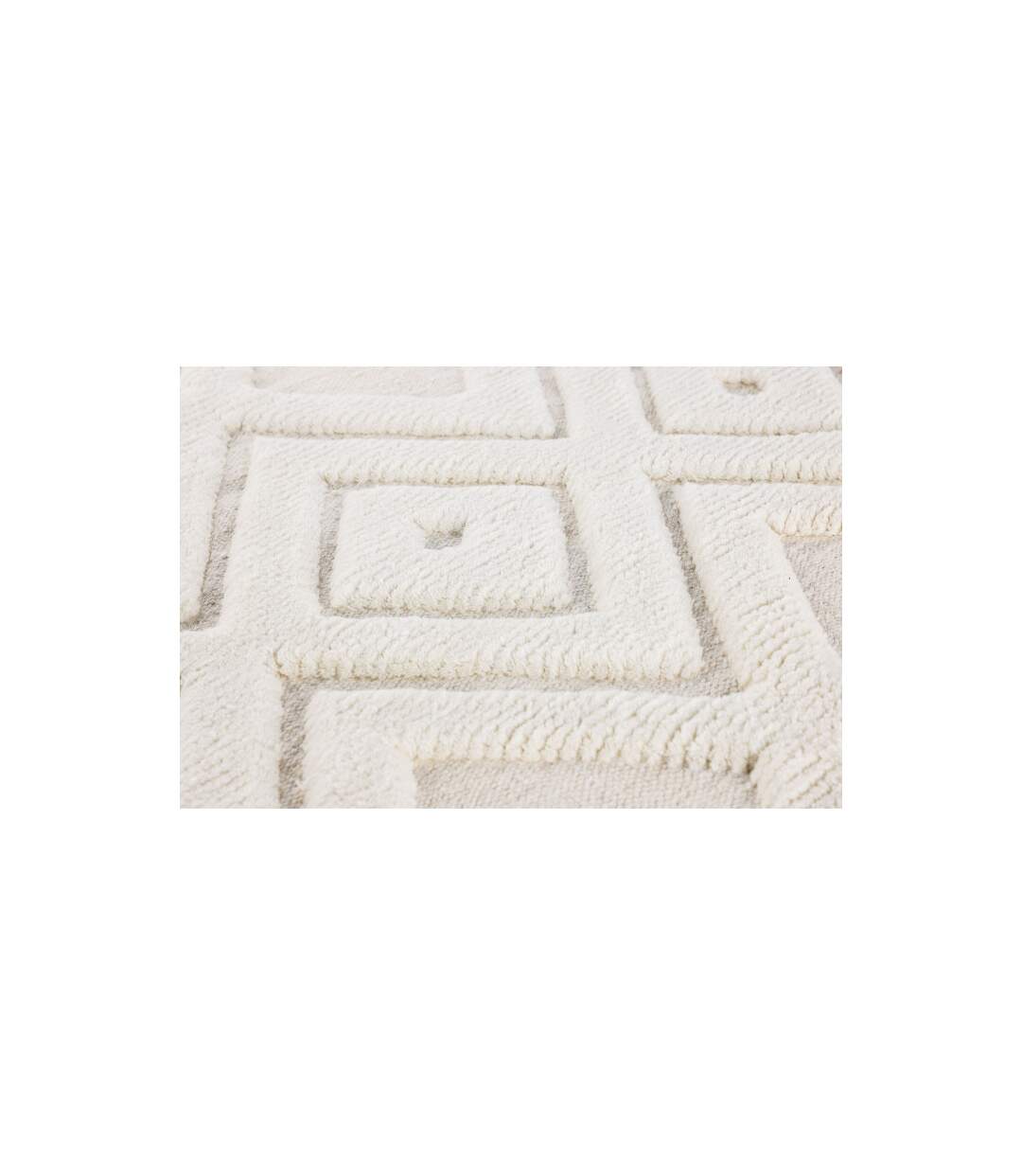 Tapis Déco en Laine Dahlia 200x300cm Blanc-3