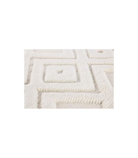 Tapis Déco en Laine Dahlia 200x300cm Blanc