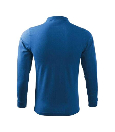 Polo Manches Longues Homme Bleu Malfini