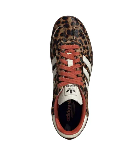 Baskets Motif/style Imprimé Léopard Samba Femme Marron Blanc Adidas