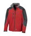 WORK-GUARD by Result Mens Ice Fell Hooded Soft Shell Jacket (Red/Black) - UTPC6783