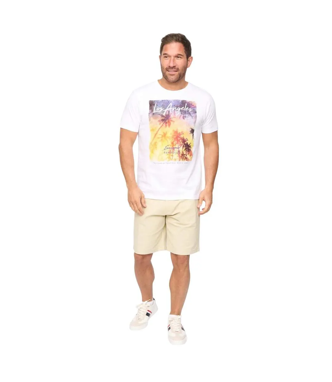 T-shirt Lepalmz Homme Blanc Bewley & Ritch-1