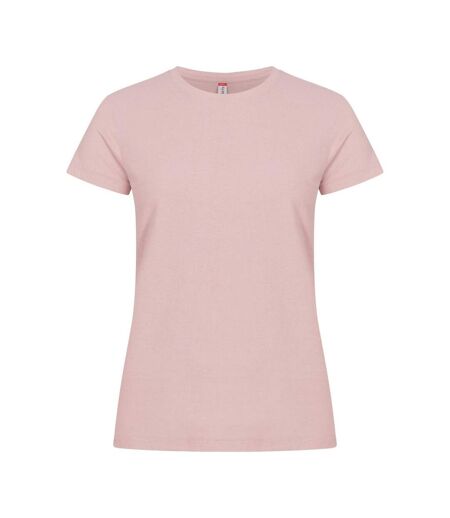 Womens/ladies Plain T-shirt Candy Pink Clique