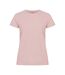 Womens/ladies Plain T-shirt Candy Pink Clique-2