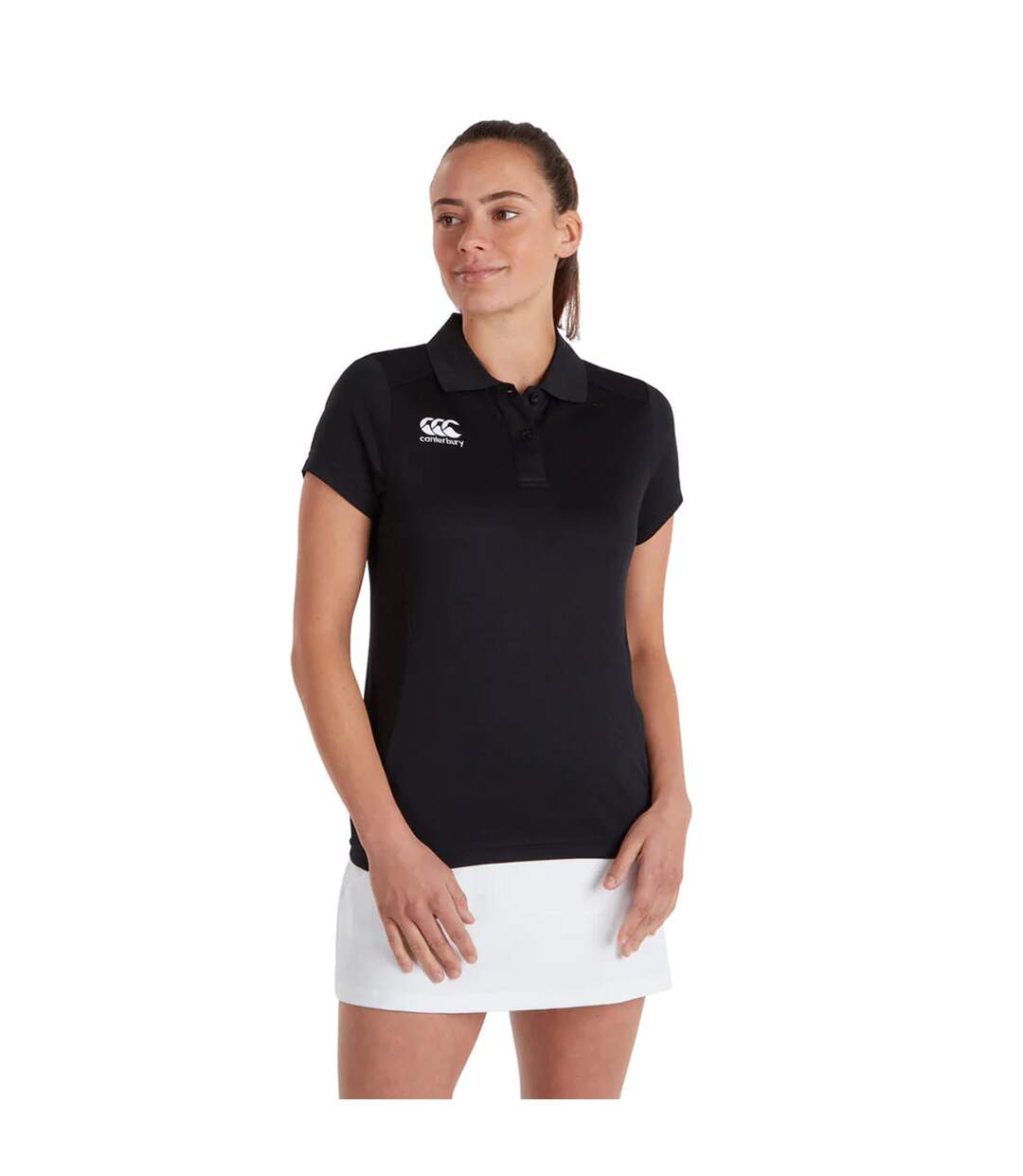 Canterbury Womens/Ladies Club Dry Polo Shirt (Black) - UTPC4377