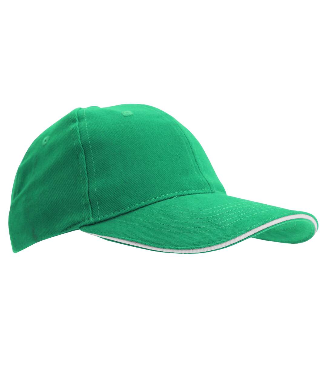 Casquette de baseball buffalo unisexe vert/blanc SOLS-1