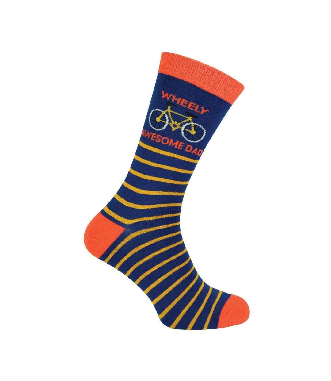 1 Pack Mens Wheely Awesome Dad Bamboo Socks-1