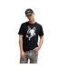 Unisex Adult Dog T-shirt Black Hugo-3