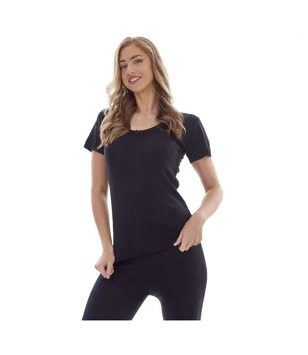 Pack Of 3  Womens/ladies Short-sleeved Thermal Top  Multicoloured Heatforce